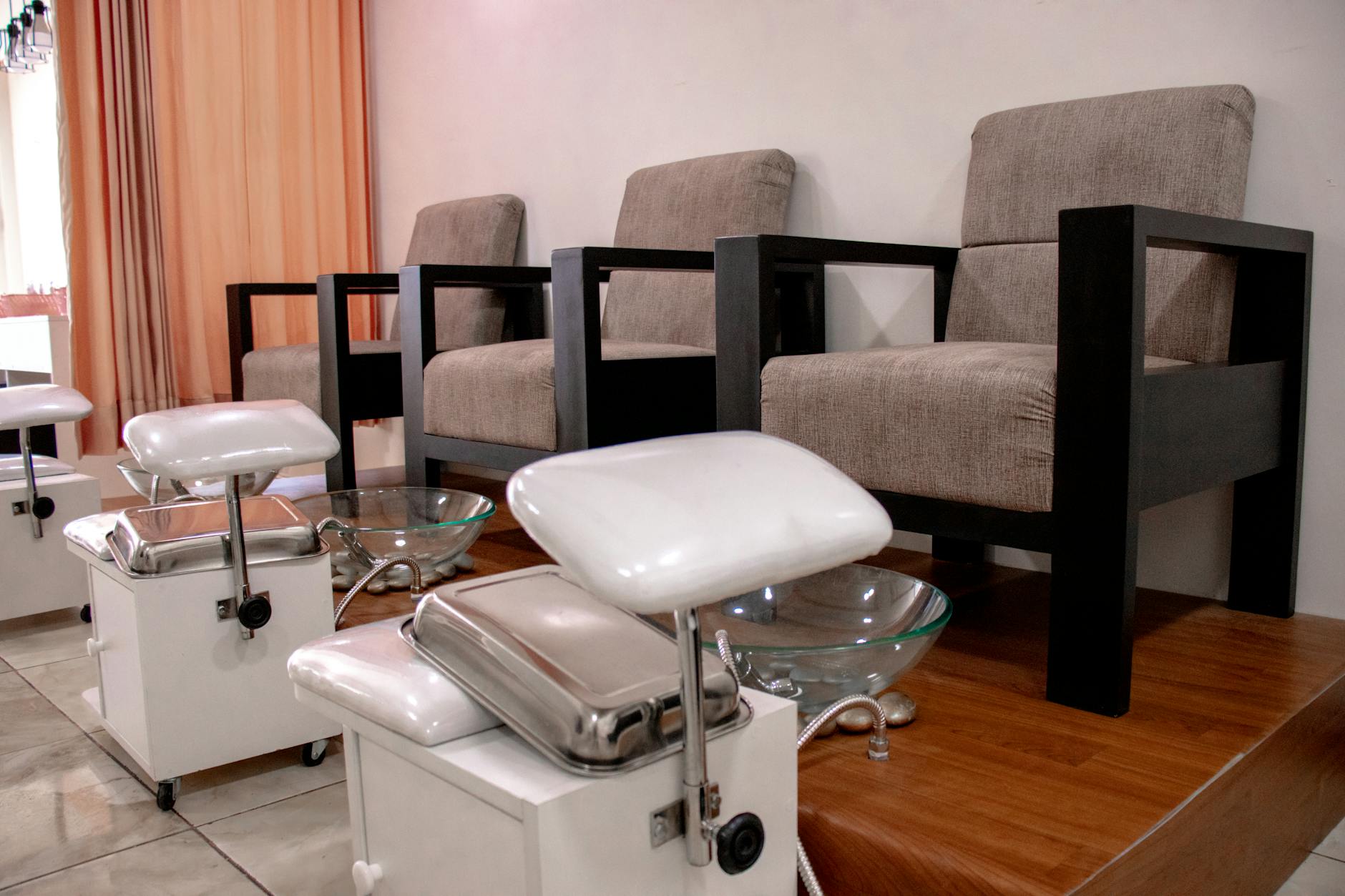 armchairs in beauty salon